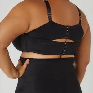 NWT Ashley Stewart Butterfly Black Full Coverage Bra size 46DDD